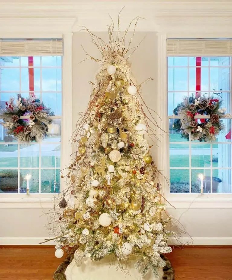 Christmas Tree Window Wreaths