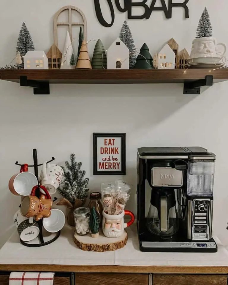 Christmas Village Coffee Station