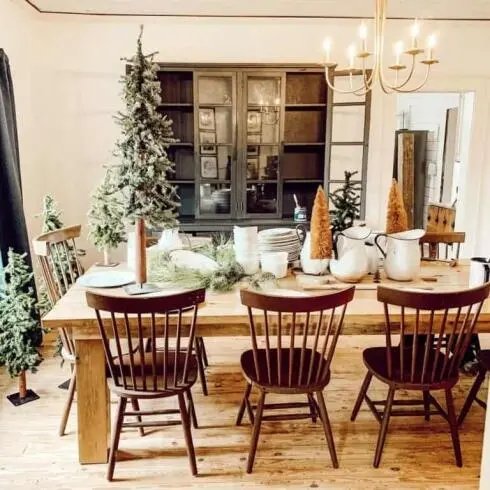 Christmas Wooden Table