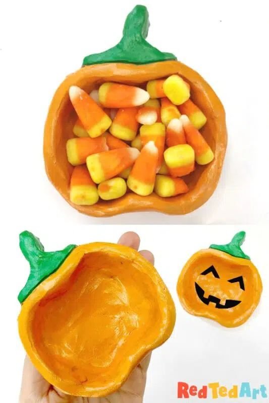 Clay Pumpkin Pot