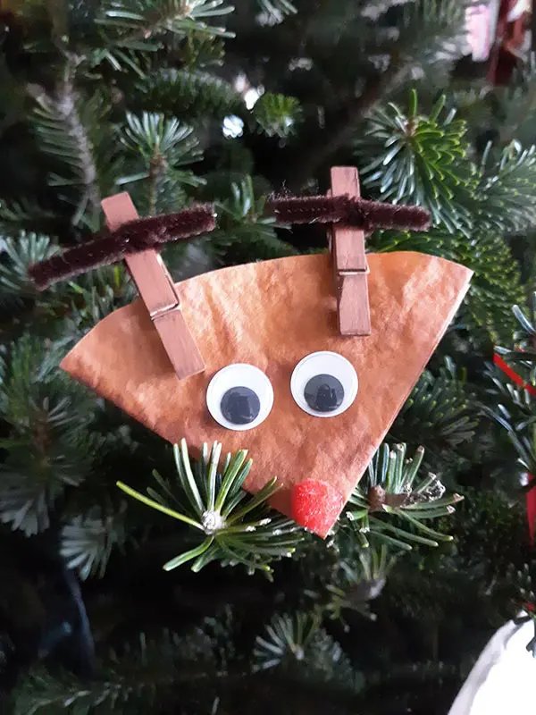 Coffee Filter Reindeer