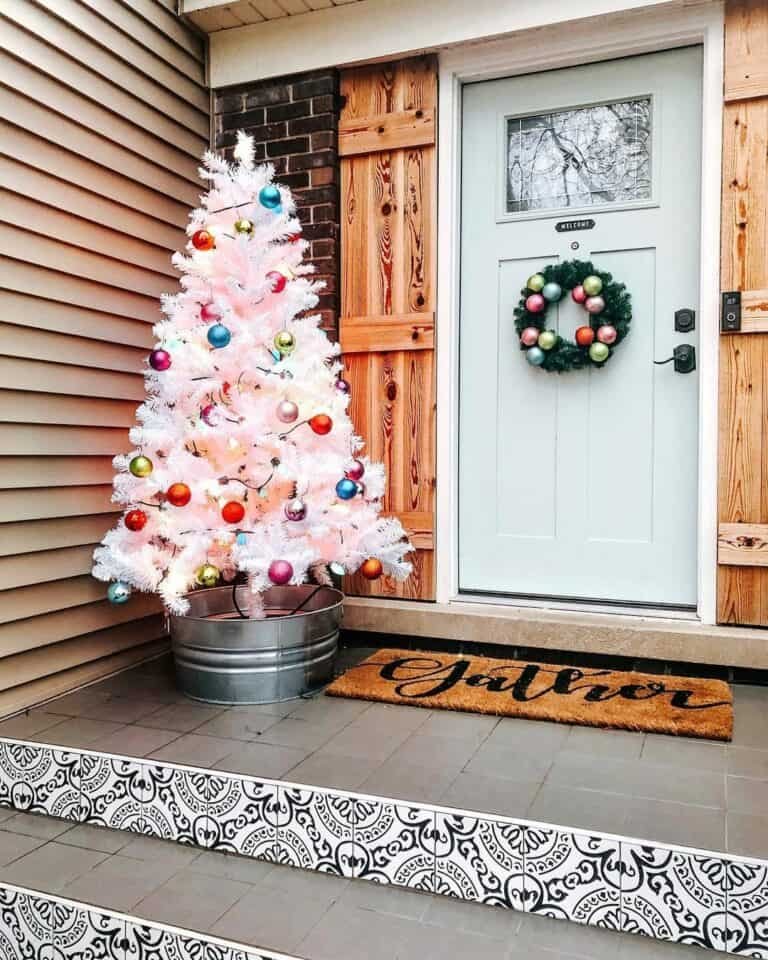 Colorful Farmhouse Porch