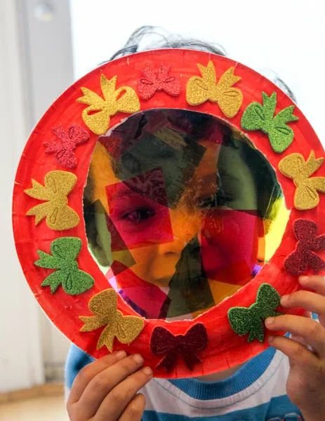 Colorful Paper Wreath