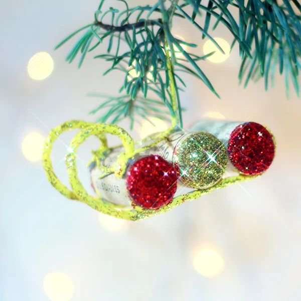 Cork Sled Ornaments