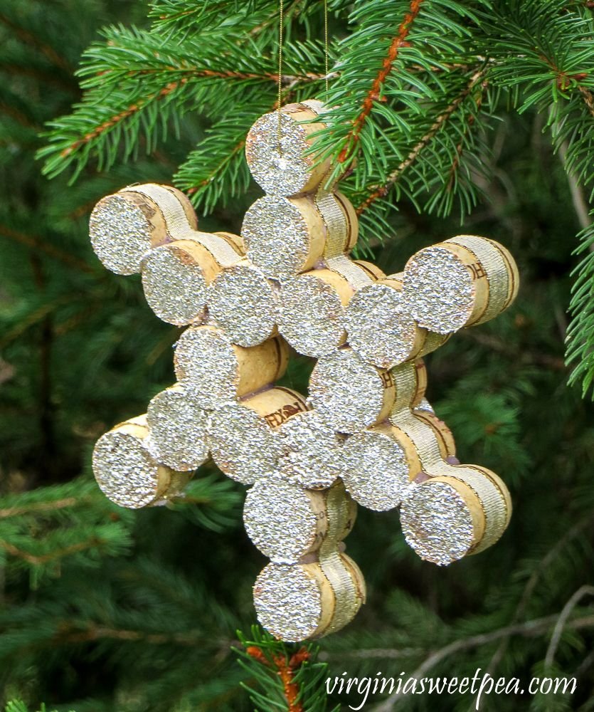 Cork Snowflake Ornaments