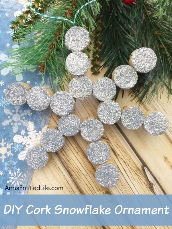 Cork Snowflake Ornaments