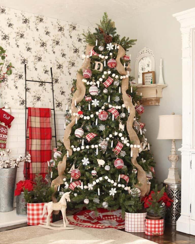 Cotton Ball Garland