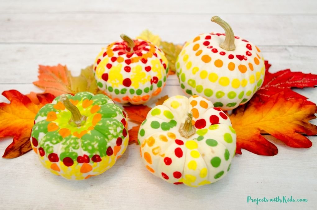 Cotton Swab Pumpkins