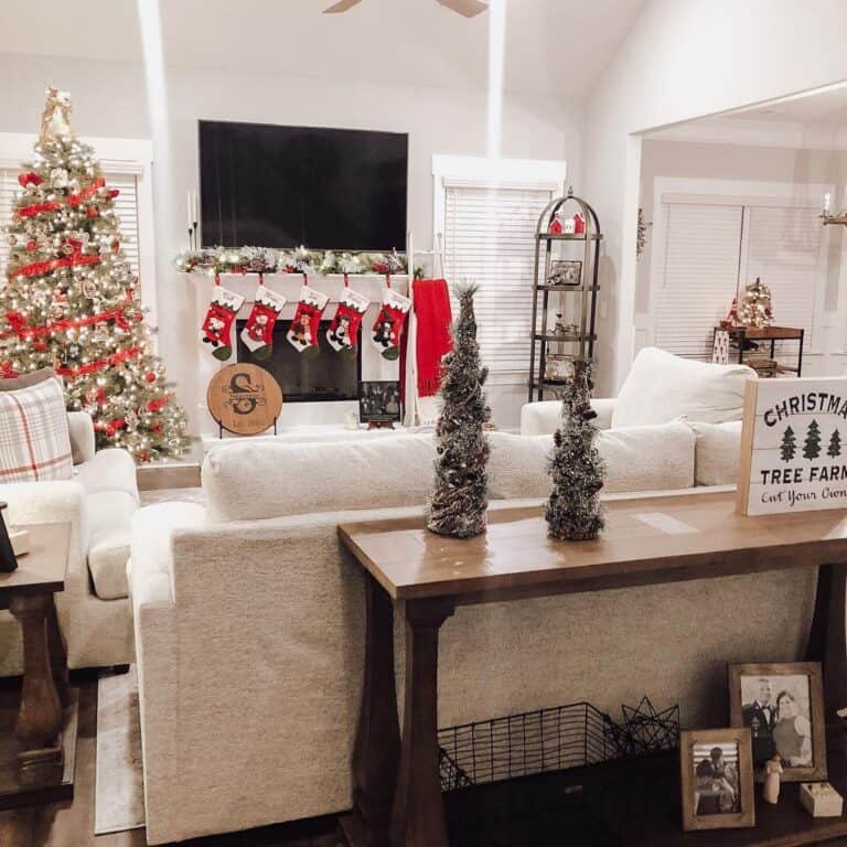 Cream Living Room Setup