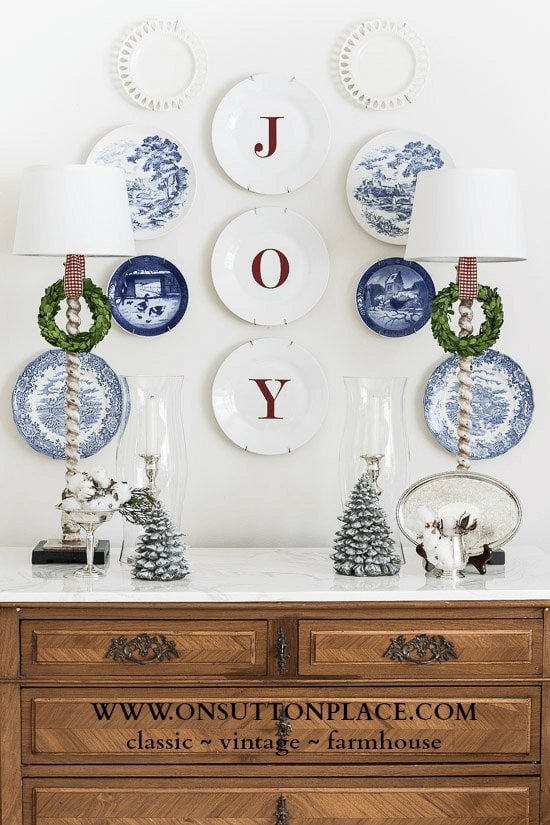 Decorated Letter Plates