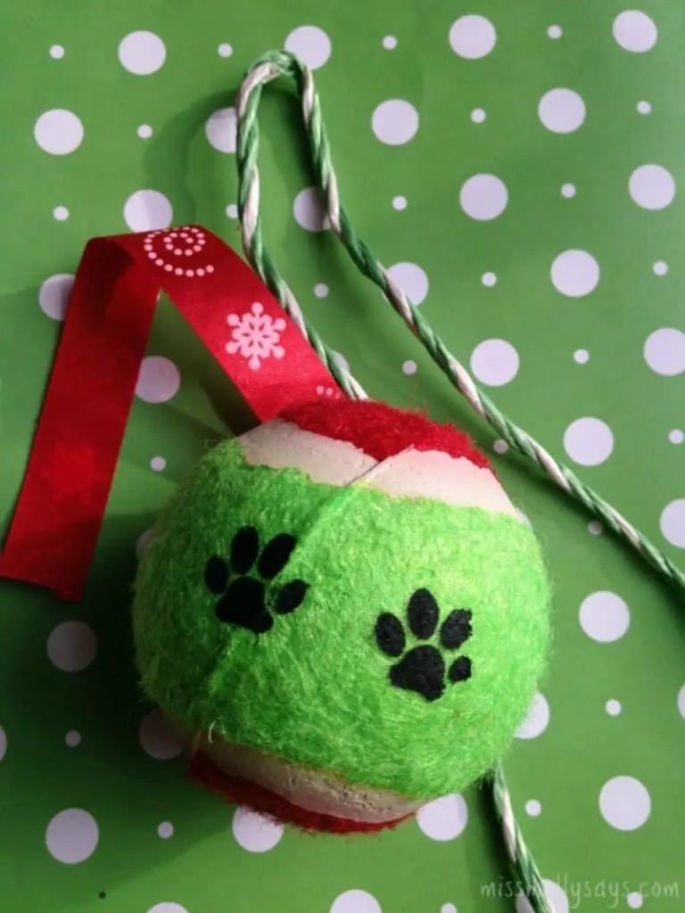 Dog Tennis Ornaments