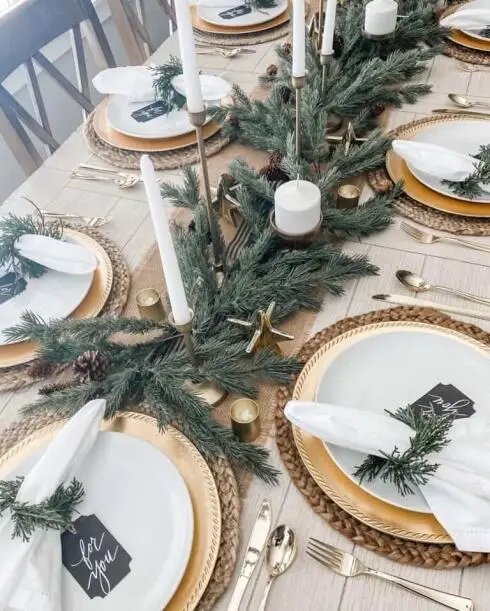 Evergreen Bough Centerpiece