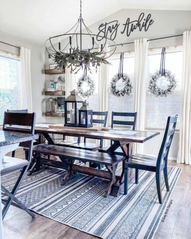 Farmhouse Chandelier Display