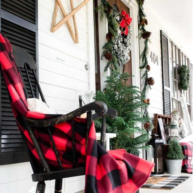 Farmhouse Christmas Porches