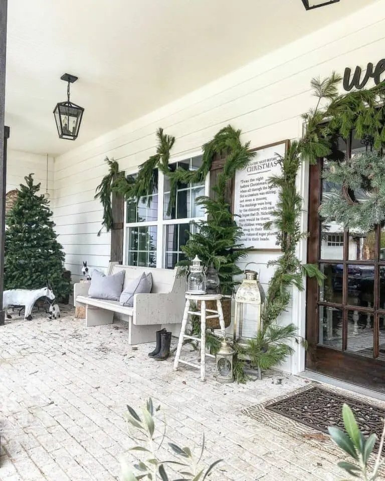 Farmhouse Porch Greenery