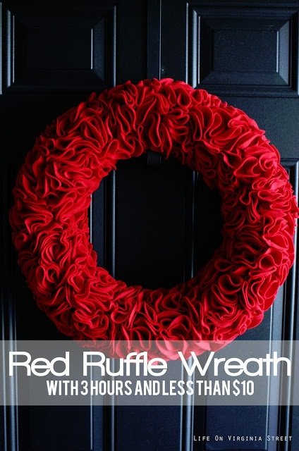 Felt Ruffle Wreath
