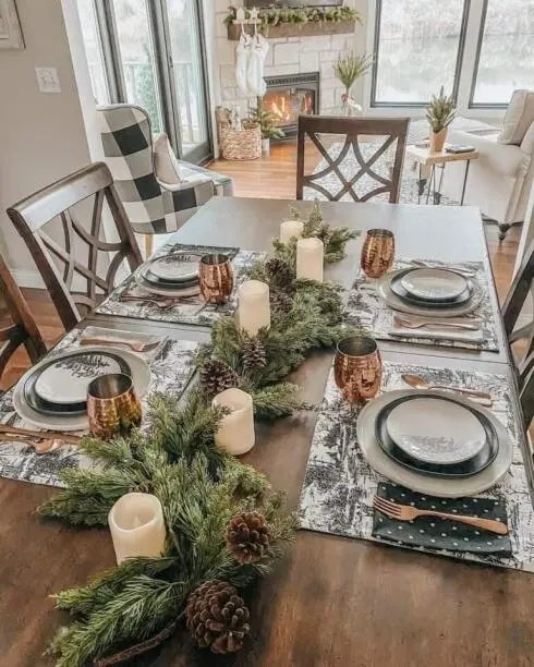 Fir Bough Centerpieces