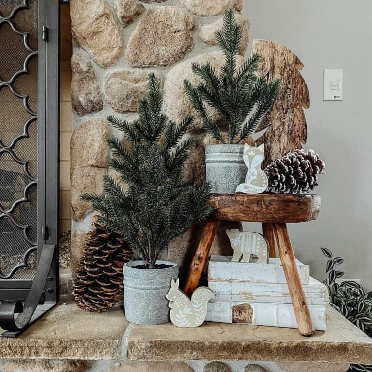 Fireplace Corner Display