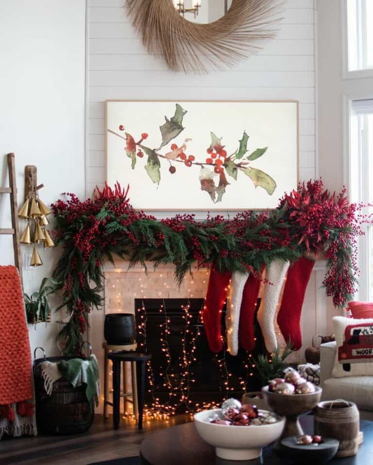 Fireplace Light Display