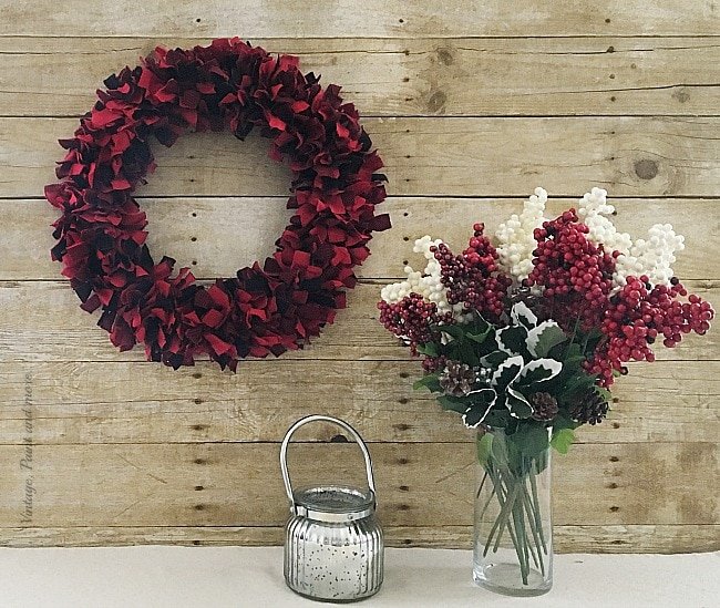 Flannel Fabric Wreath