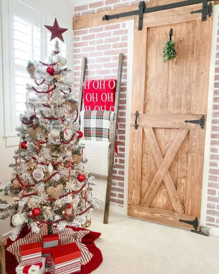 Flocked Bedroom Tree