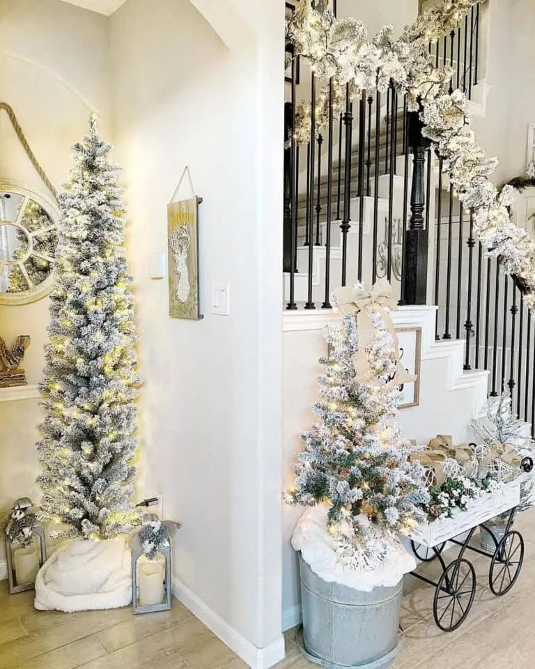 Flocked Pencil Tree