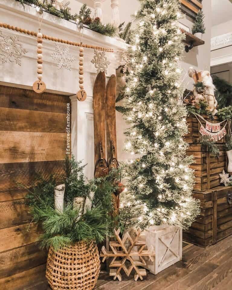 Flocked Tree Display