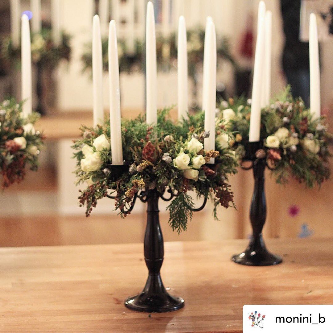 Floral Candelabra Centerpiece