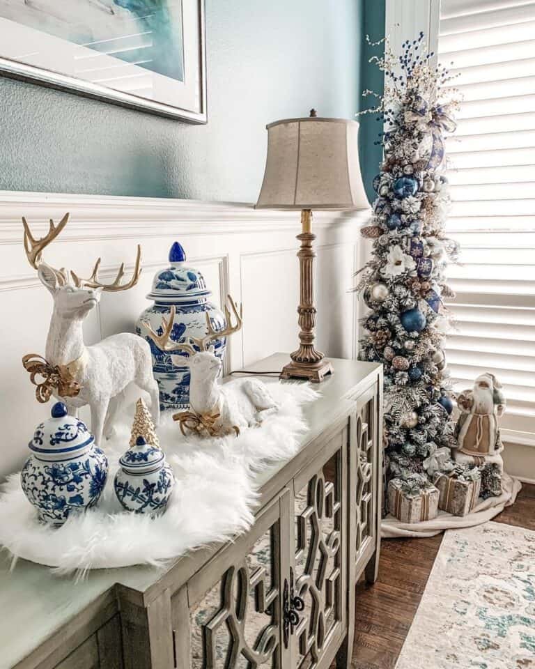 Frosted Blue Tree