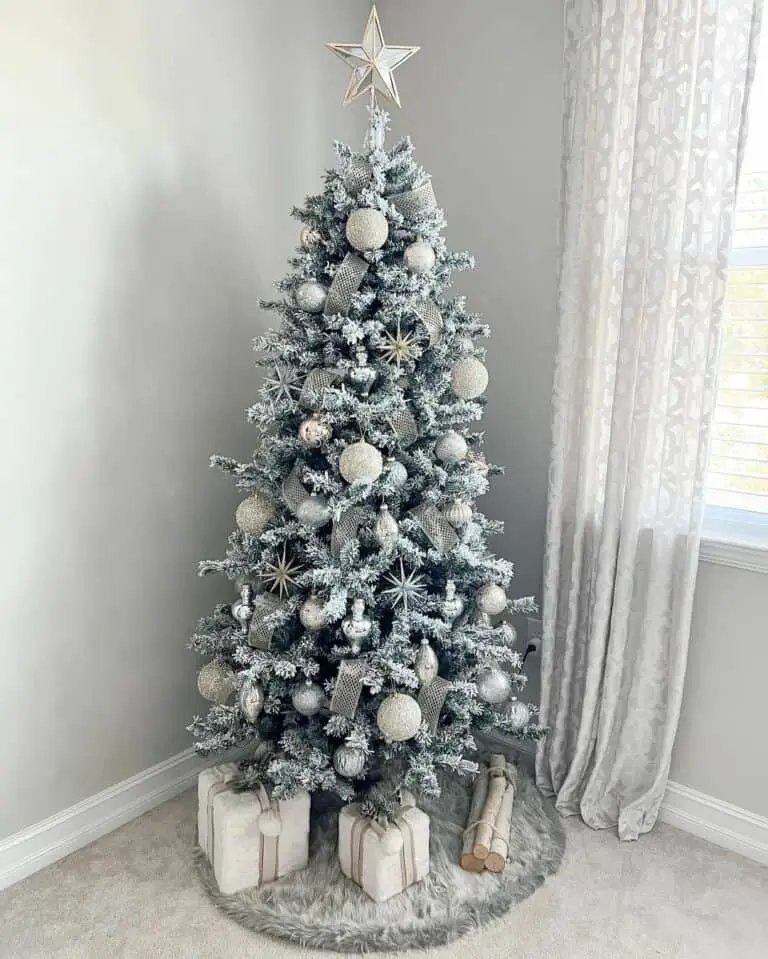 Frosted Silver Tree