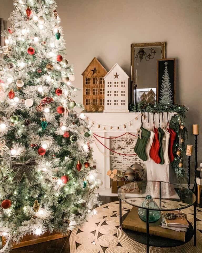 Frosted Tree Ornaments