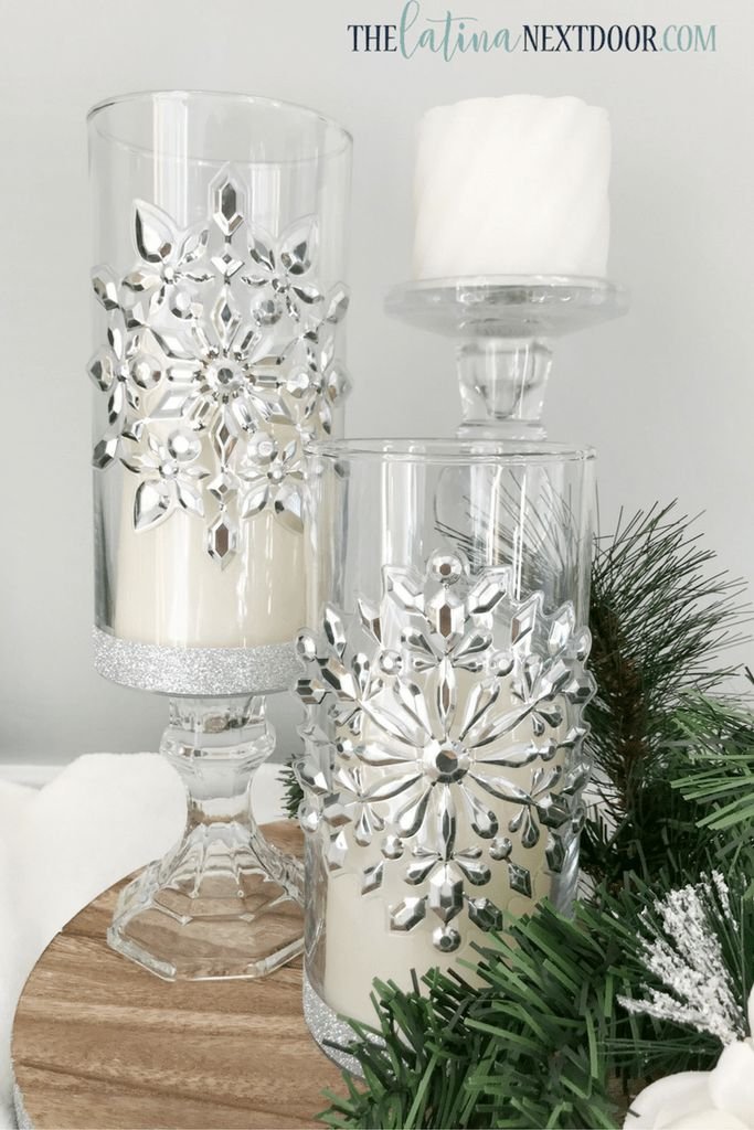 Glass Pillar Candleholders