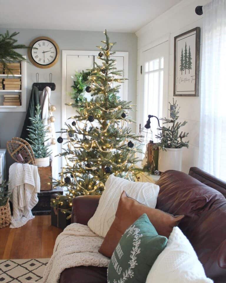 Gold Black Natural Tree