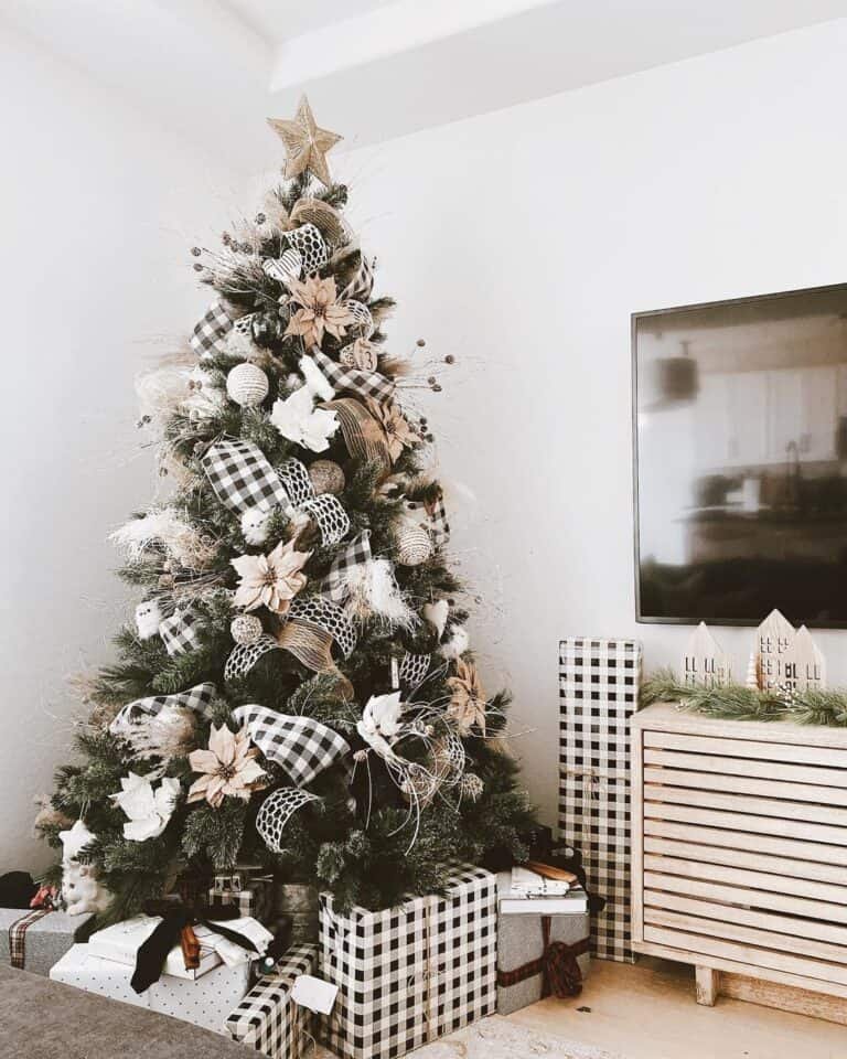 Gold Black White Ornaments