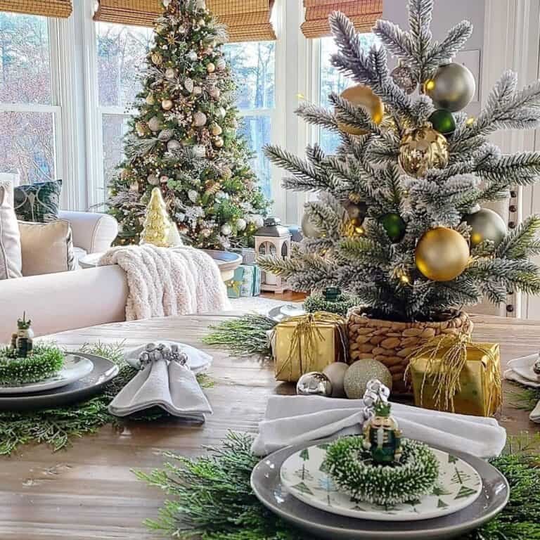 Gold Table Centerpiece