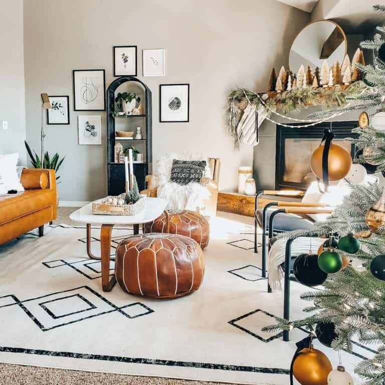 Gold White Christmas