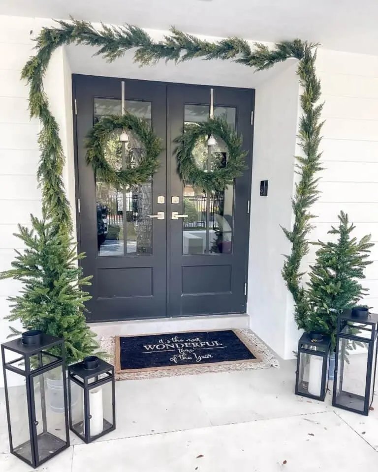 Gray Door Christmas Lanterns