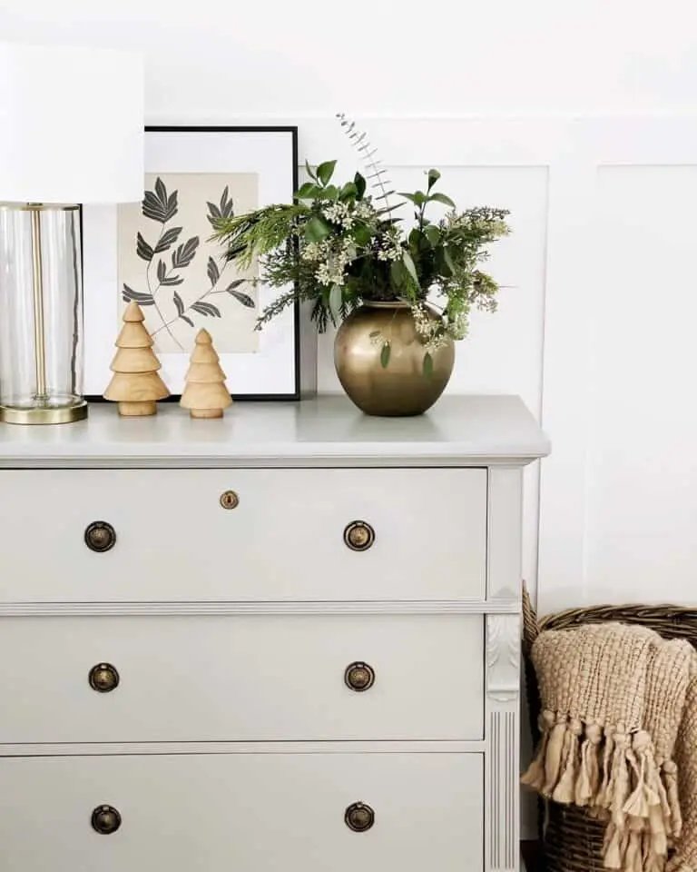 Gray Dresser Winter Styling