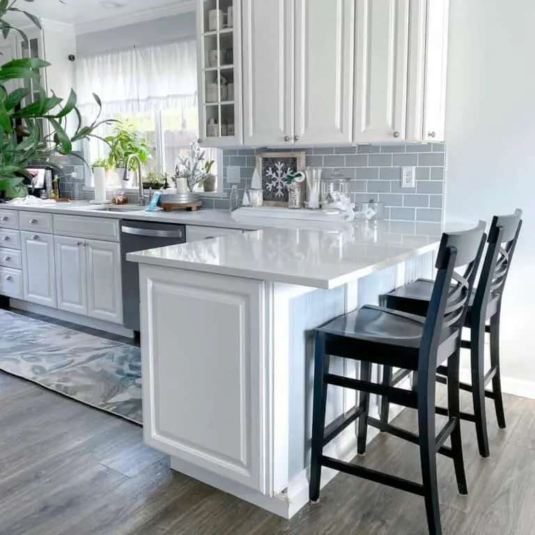 Gray Kitchen Backsplash