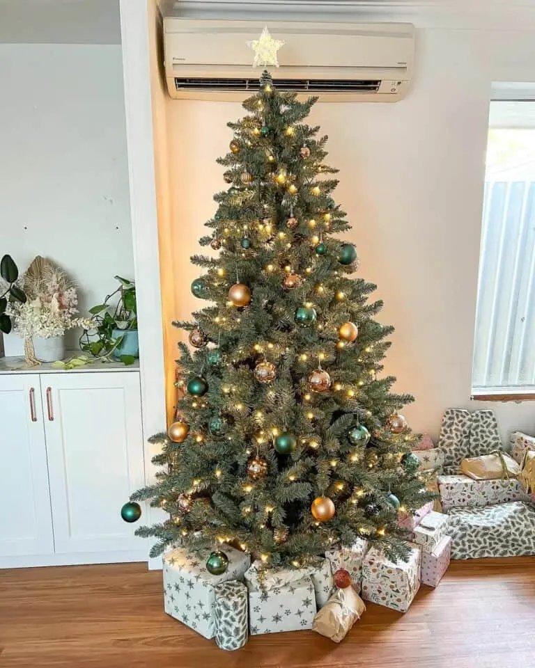 Green Gold Ornaments