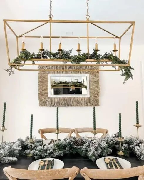 Green Gold Tablescape