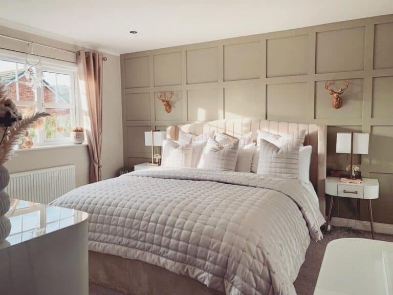 Grey Quilted Bedspread