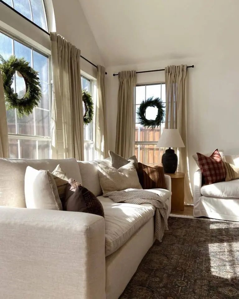 Grid Window Wreaths
