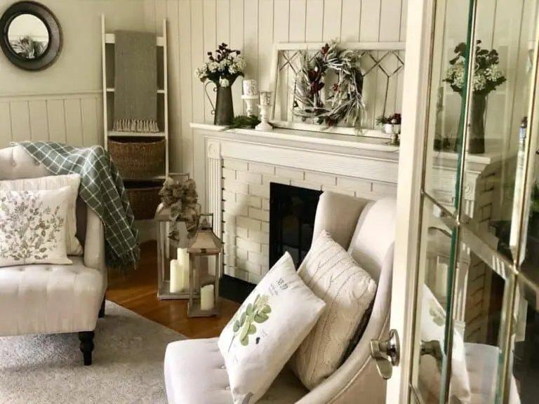 Ivory Fireplace Mantel