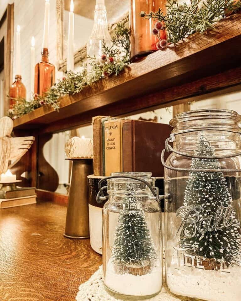 Jar Christmas Trees