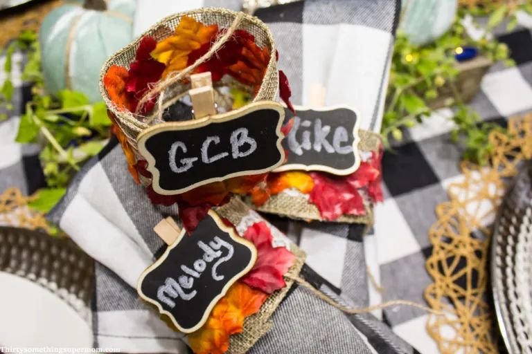 Leaf Napkin Rings