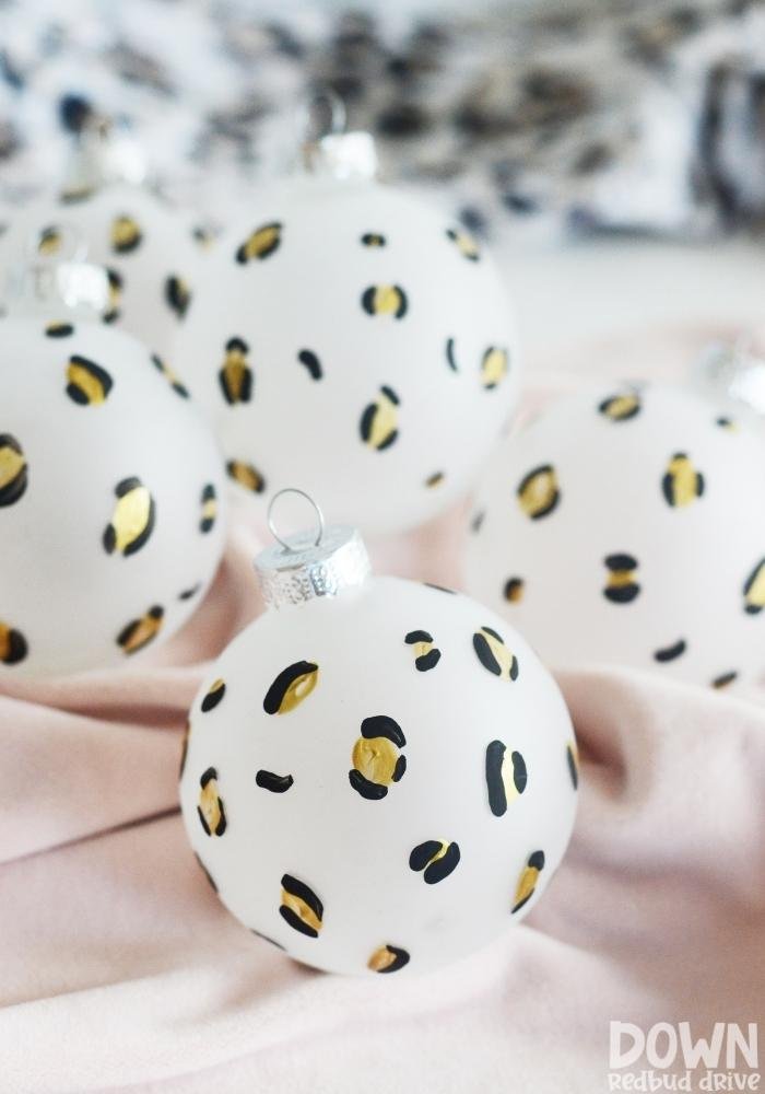 Leopard Print Ornaments