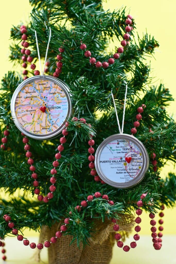 Map Christmas Ornaments