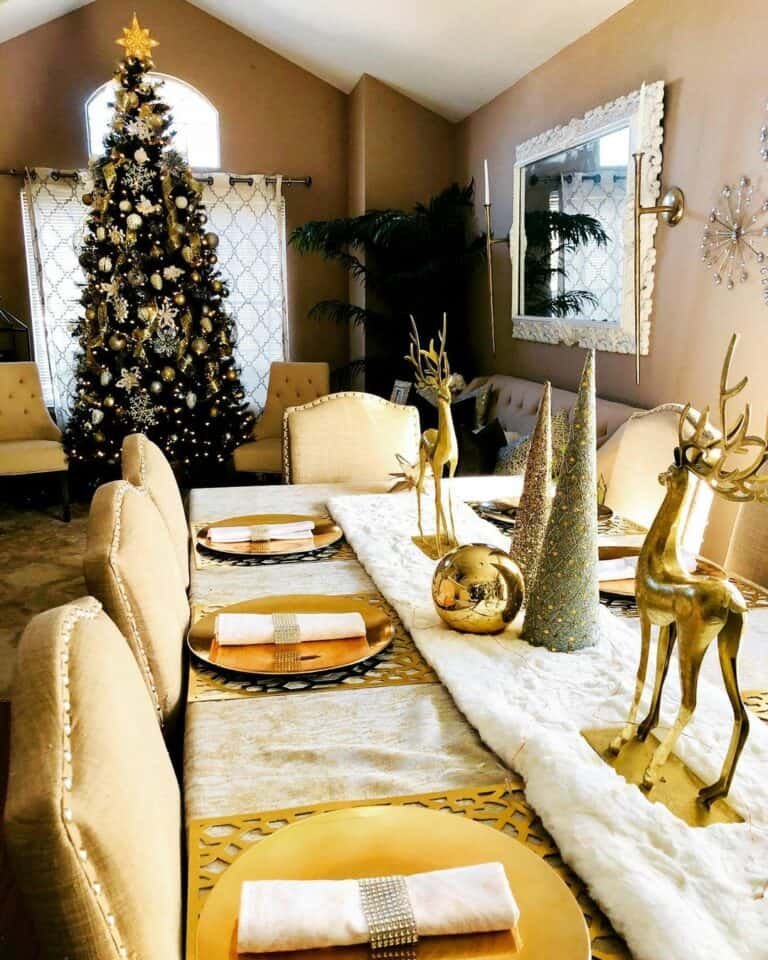 Metallic Dining Rooms