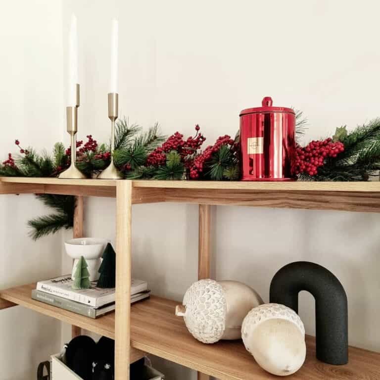Metallic Shelf Styling